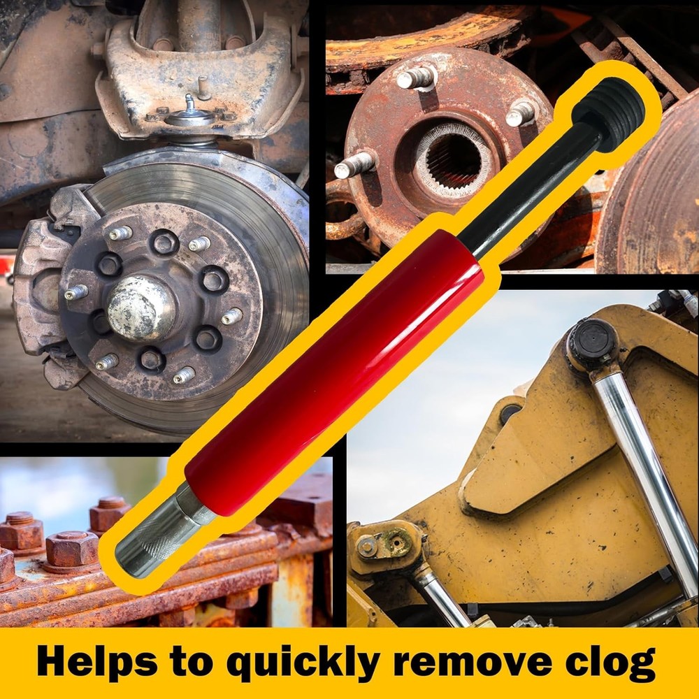 SOVLE Grease Fitting Cleaning Tool, Grease Zerk Buster Remove Old Dried Grease f