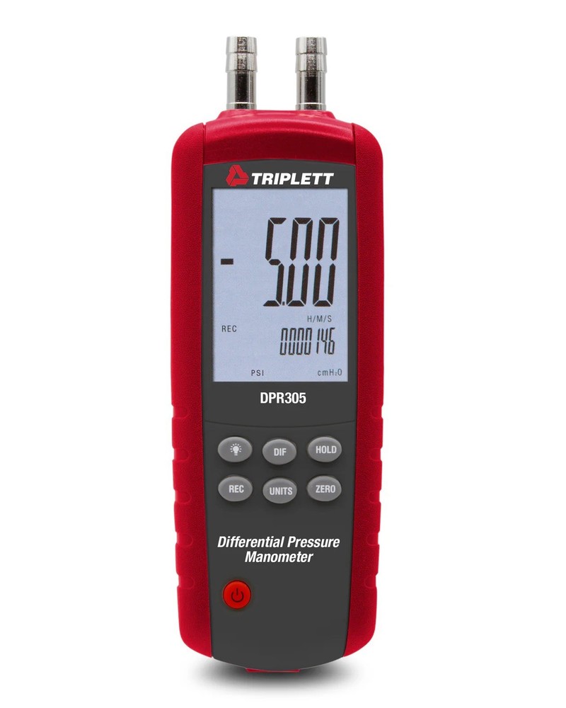 Triplett Differential Pressure Manometer, 5psi - (DPR305)