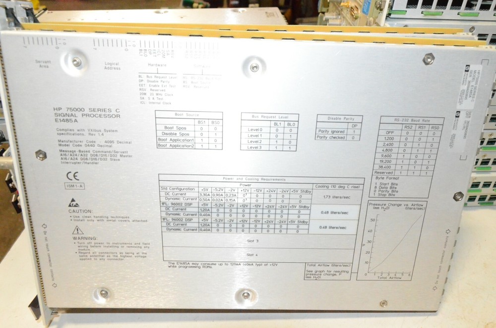 HP Agilent VXI Modules E1401B E1485A E1430A E1750A E1482B E1410A Z5210F