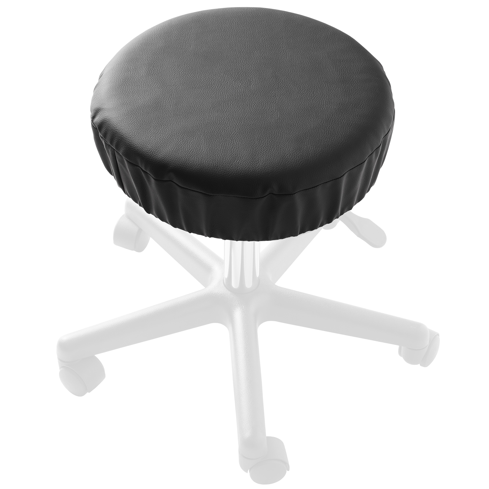 2 - Pack Waterproof PU Round Bar Stool Seat Cover, Anti-Slip