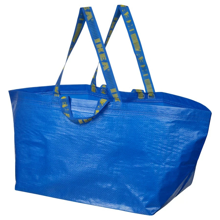 Large Size IKEA Shopping Bag Blue Sturdy Laundry Grocery Durable- Frakta 19Gal