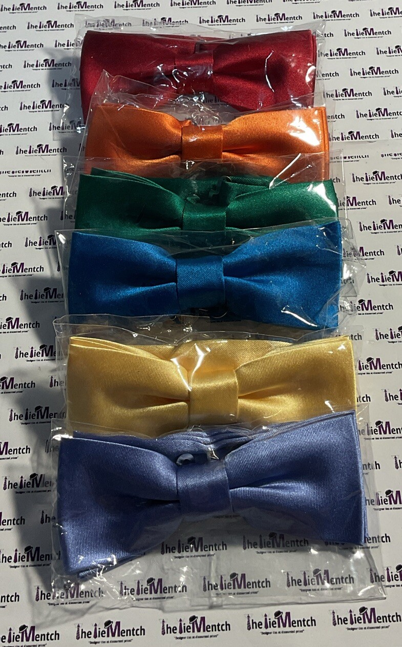 Boys 🌈 RAINBOW “LOT OF 6” Pre-Tied Adjustable Bow ties BRAND NEW
