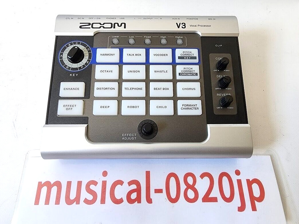 Zoom V3 Vocal Processor Vocal Effects Pedal