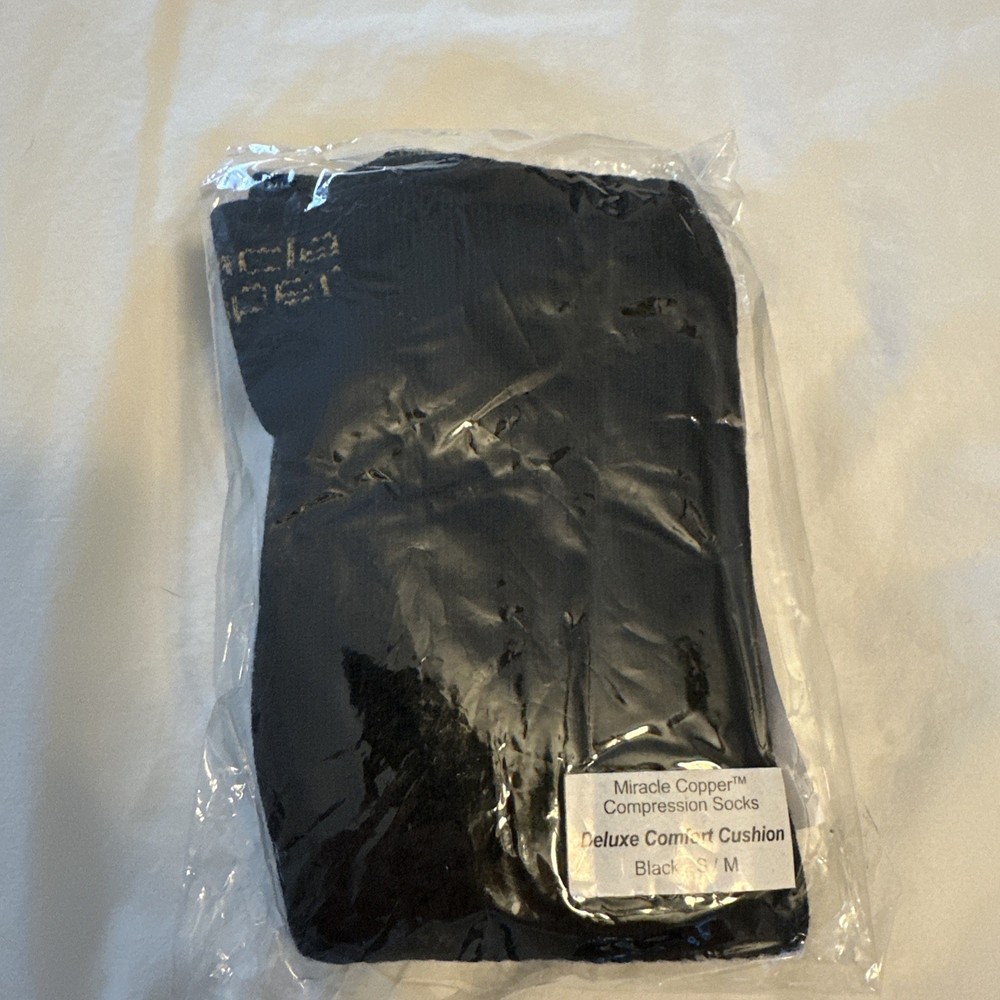 OnTel Microfiber Compression Miracle Socks Black S/M