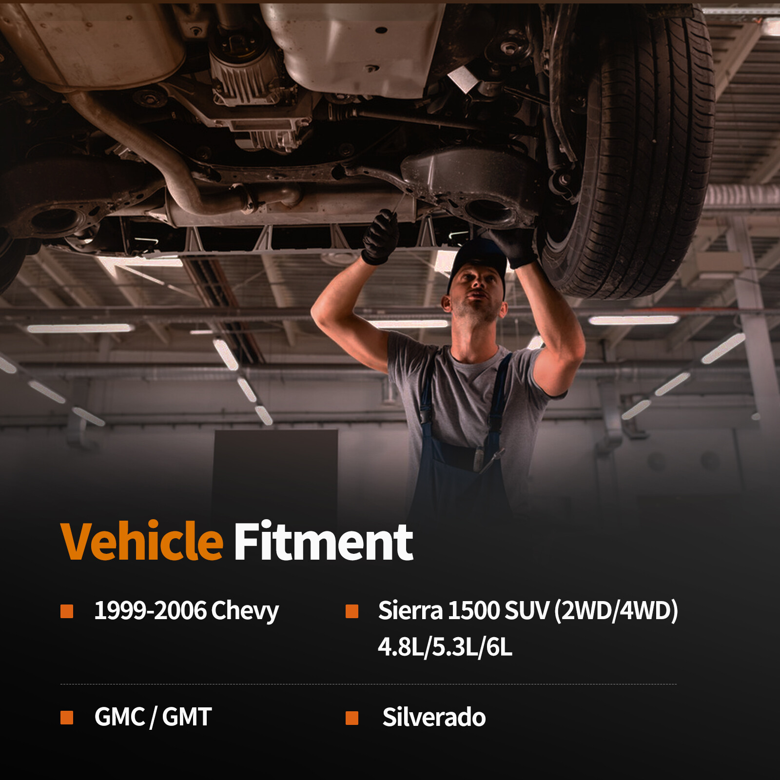 Long Tube Headers w/ Y Pipe For 99-06 Chevy GMC Sierra Silverado 4.8/5.3/6.0