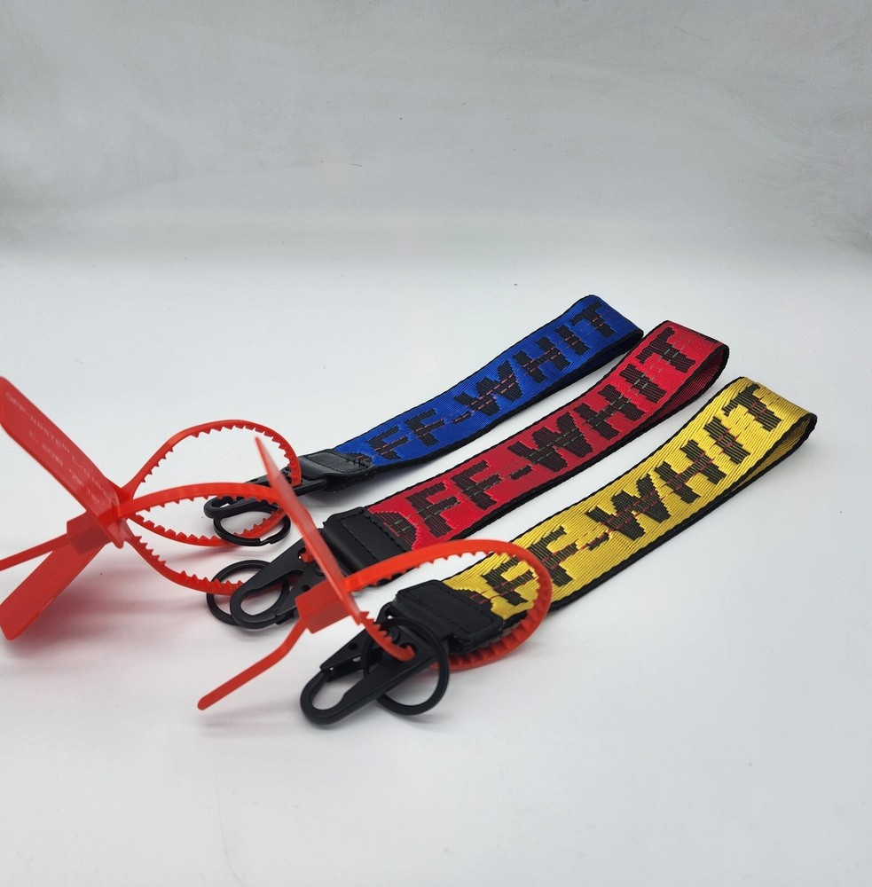 Off White Industrial Clasp Keychain Lanyard