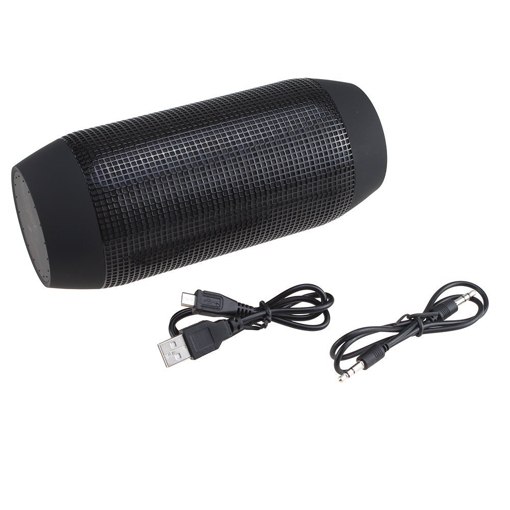 AGPtEK® Multicolor Glowing Wireless Bluetooth Speaker (Black)