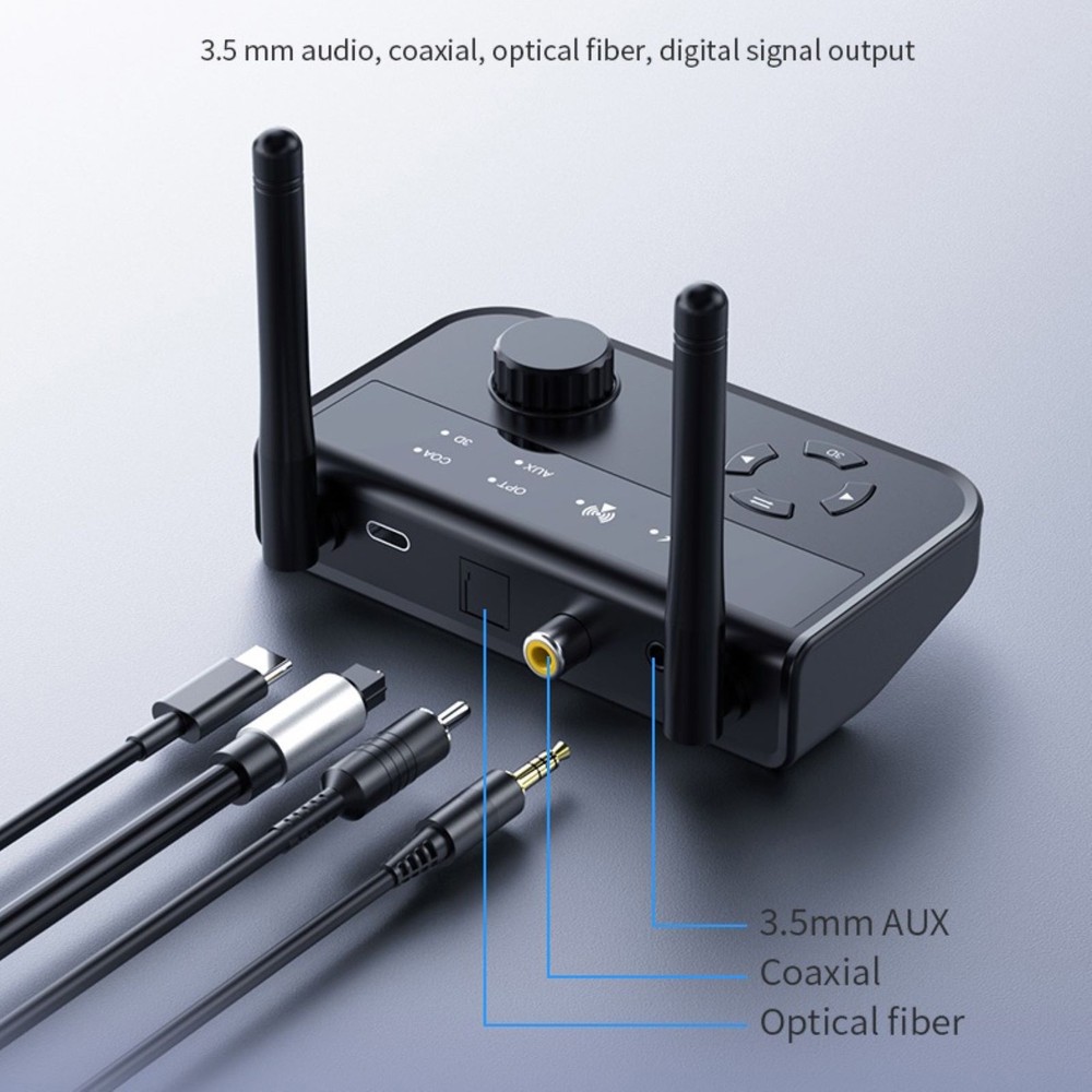 5.3 version New Bluetooth Transmitter Receive With Smart One to Two Sharing