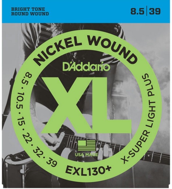 D'Addario EXL130+ Plus Electric Guitar Strings Extra Super Light Plus 8.5 gauge
