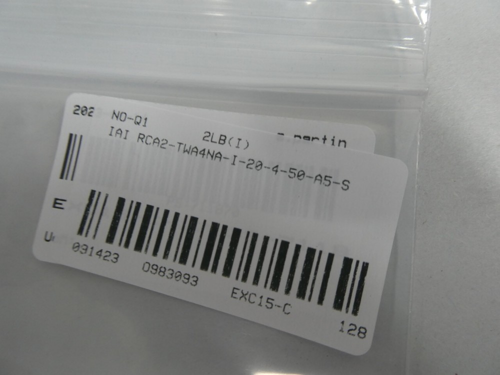 Iai RCA2-TWA4NA-I-20-4-50-A5-S Linear Actuator