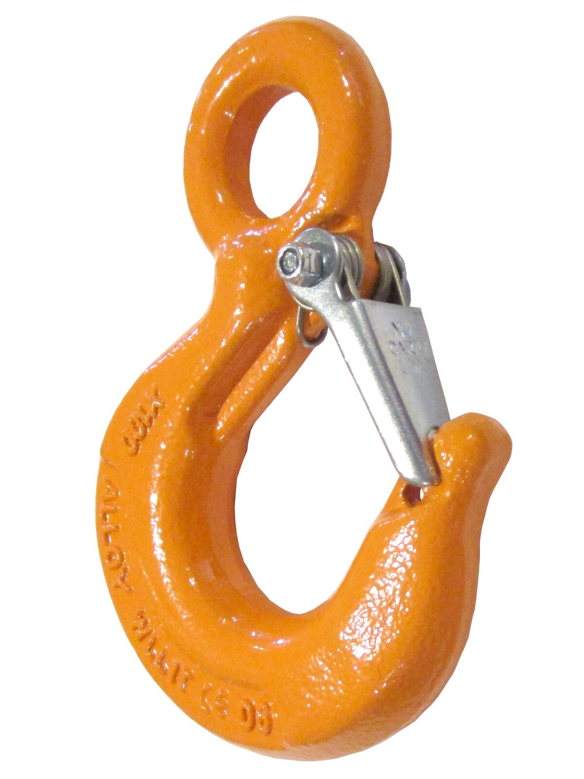 Eye Hoist Lifting Hook Alloy Steel with Safety Latch Overhead Winch Crane