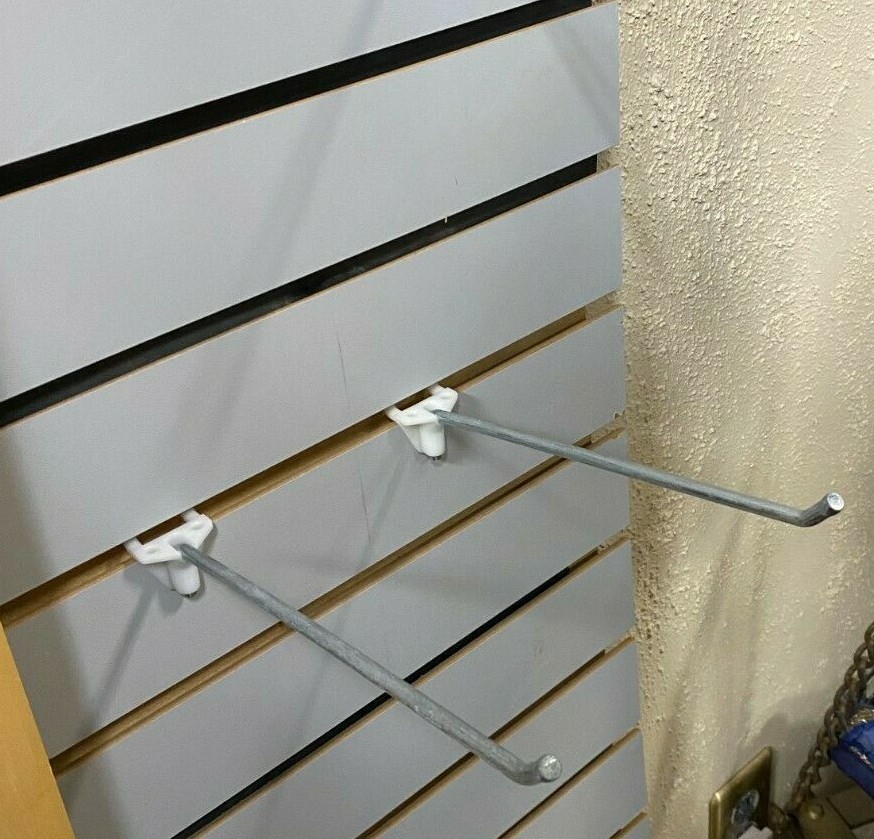 9" Retail Pegboard or grooved board Display Hooks