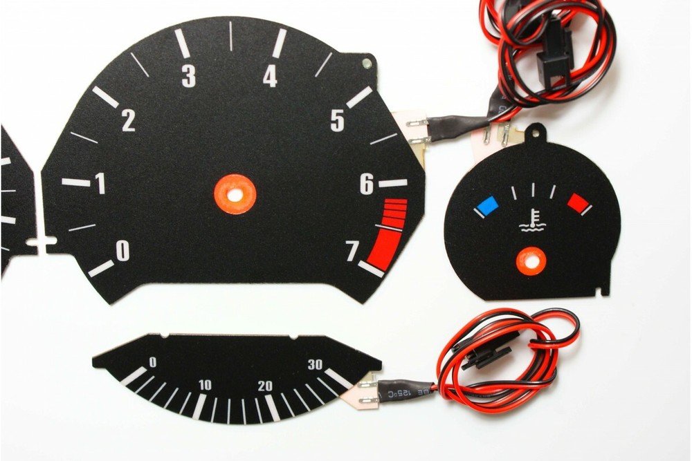 BMW E34 Original Design Glow Gauge Plasma Dials Speedometer Shift Indicato