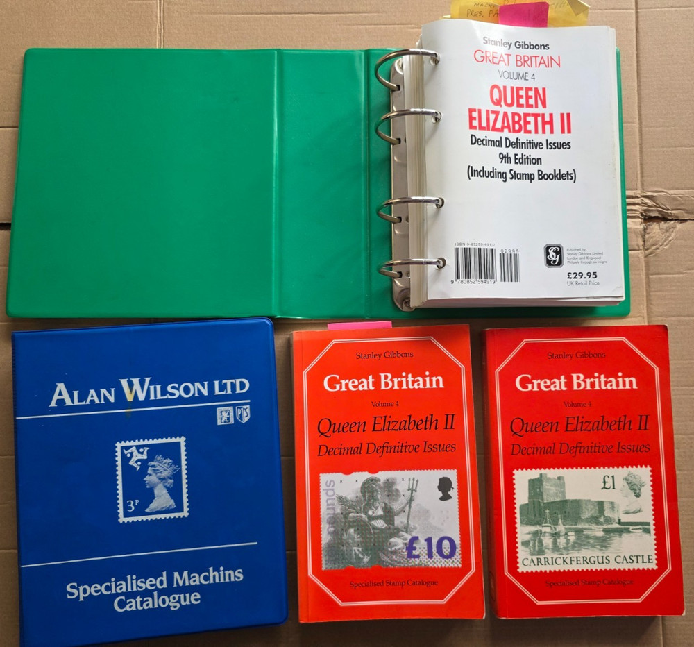 Stamp Catalogues Gibbons GB Vol 4 QEII 9th 7th 6th Edition Alan Wilson Machins