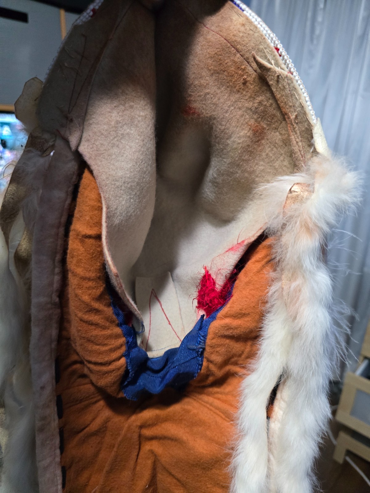 Native Indian Regalia 5' War Bonnet Tunic Breast Plate Sash Chaps Belt Shoes Bag