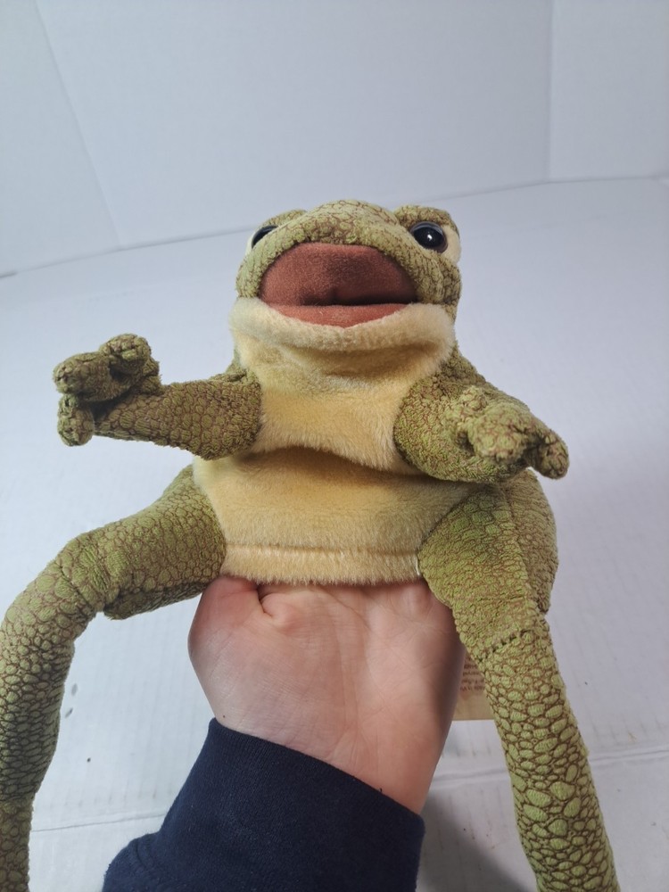 Folkmanis Frog Puppet Green Long Legs