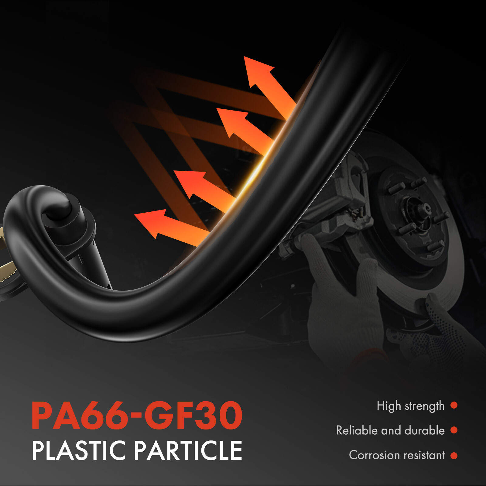 2x Front LH & RH ABS Wheel Speed Sensor for Honda Passport 19-20 Pilot Acura MDX