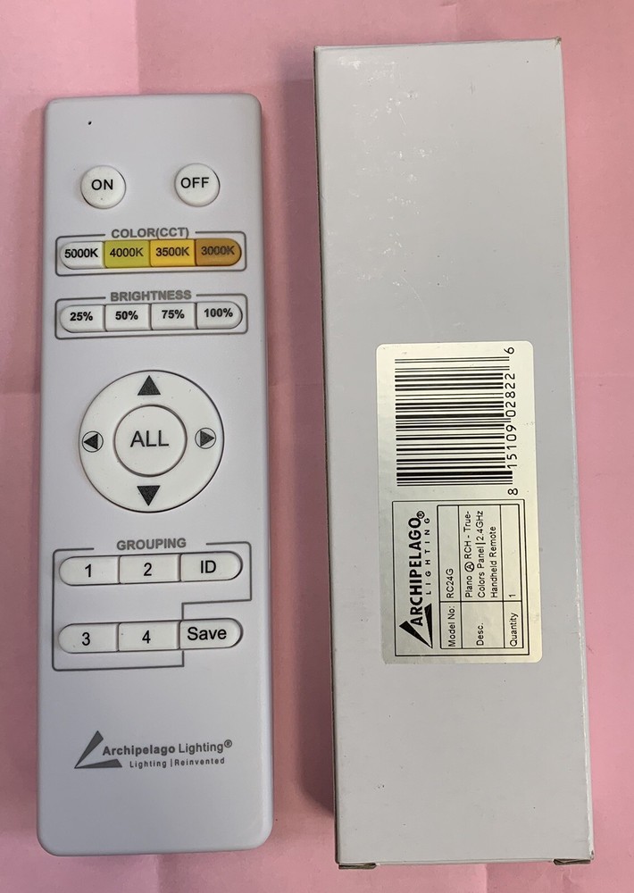 Archipelago RC24G Handheld Remote Controller CCT Plano RCH-True Colors Panel