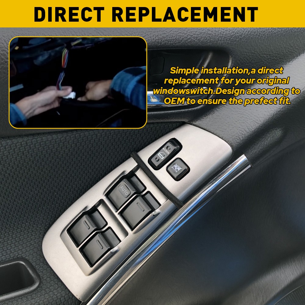 For 03-2008 TOYOTA MATRIX DRIVER MASTER POWER WINDOW SWITCH CONTROL + BEZEL SET