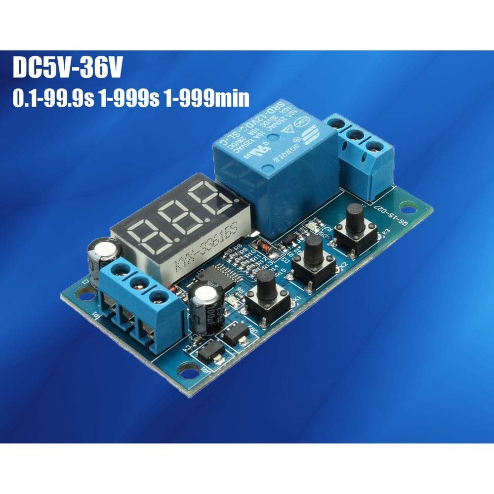 1Pcs Automation DC 12V Time Delay Relay Module LED Display Digital Delay Time...