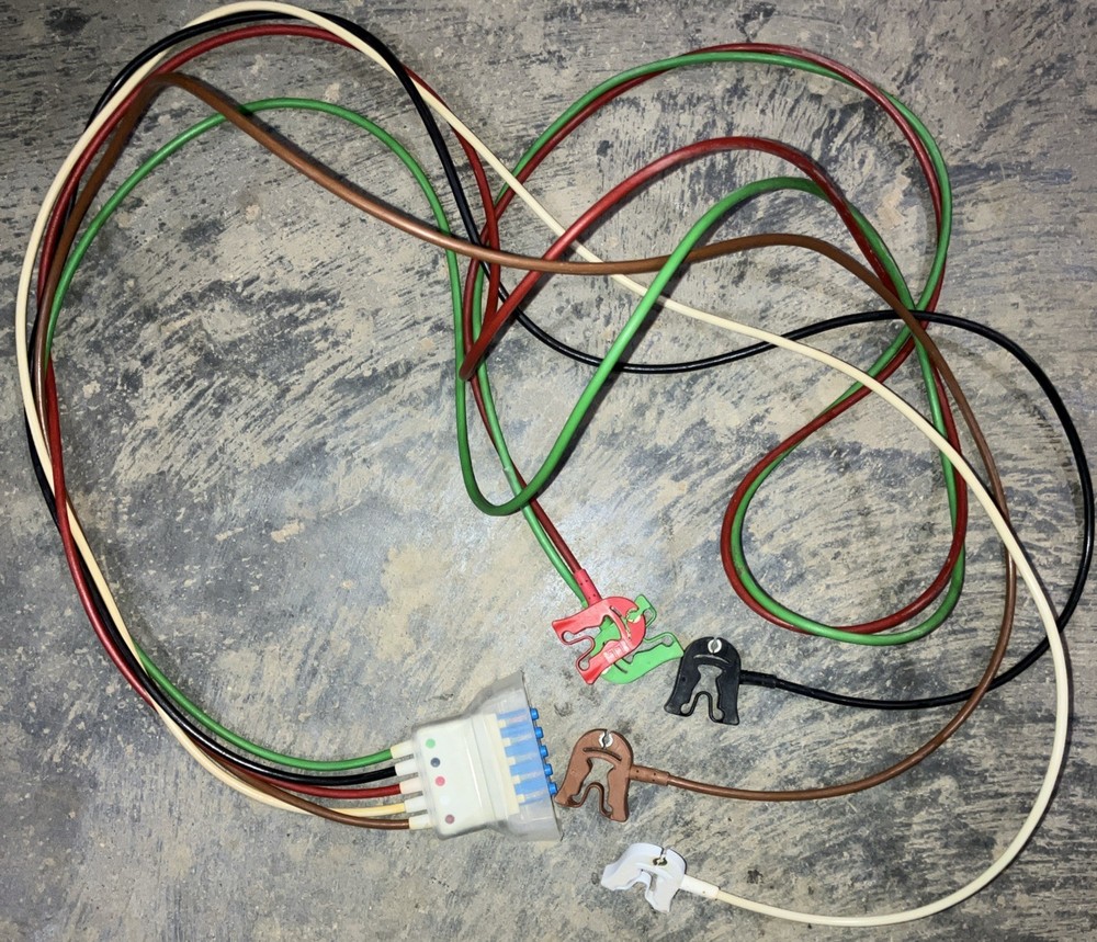 Philips Ref M1968A 5 Leadset Cable Grabbed ICU Leadset TESTED