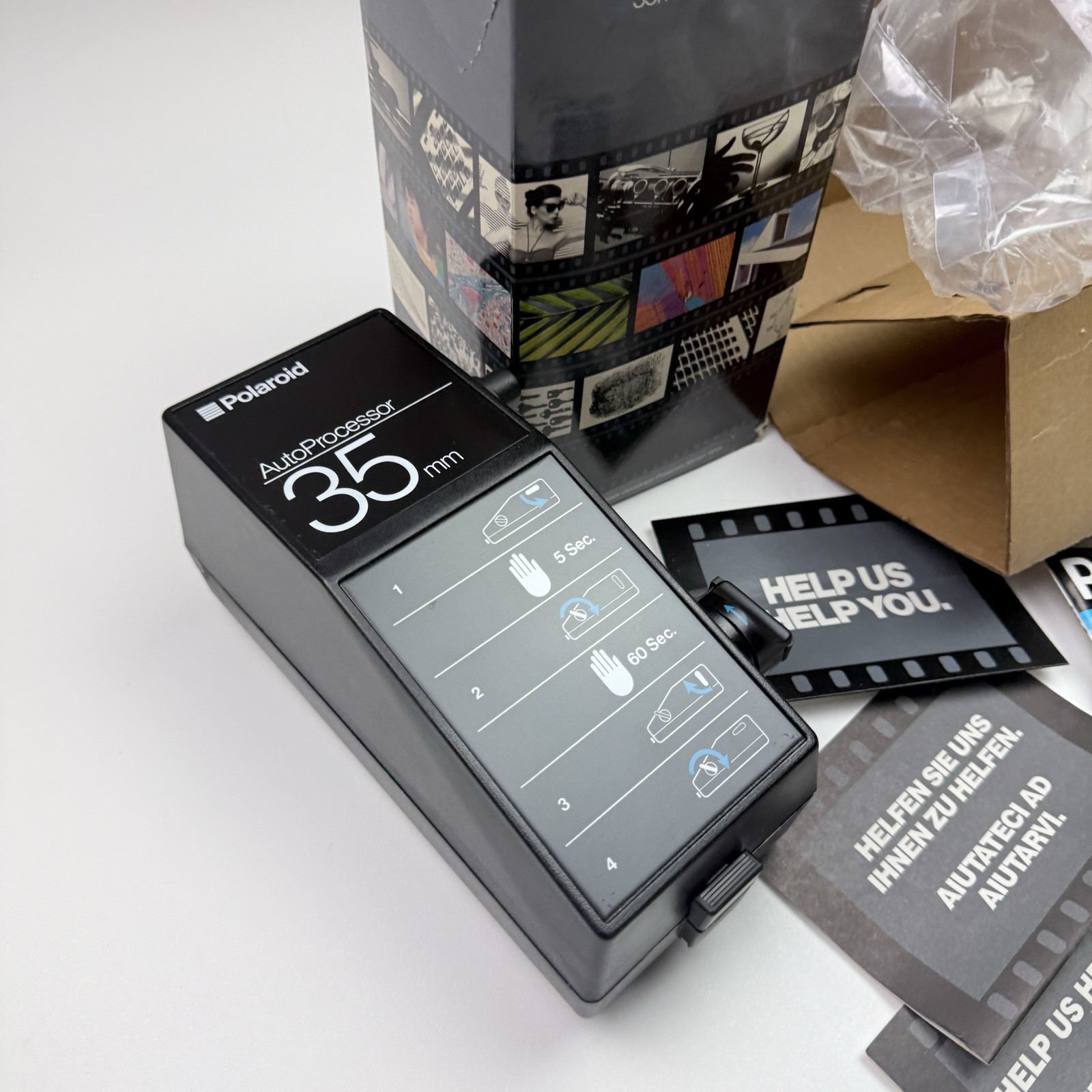 Polaroid 35mm AutoProcessor for Developing Instant 35mm Film W/ Box, Manual