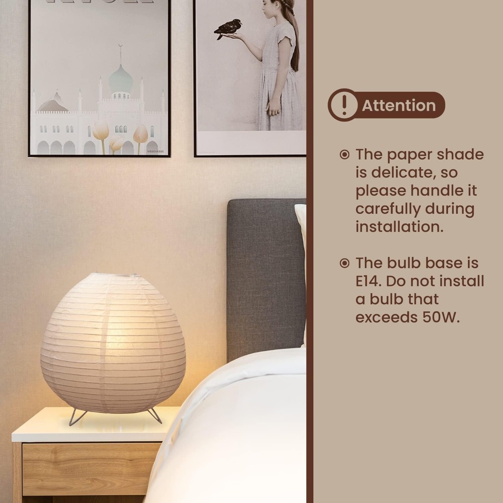 Nogy Mini Paper Lamp • Rice Paper Table Lamp