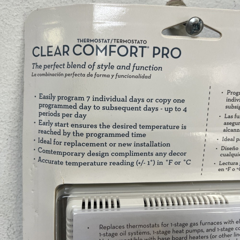 Orbit Clear Comfort Programmable Thermostat with Large, Easy-to-Read Display
