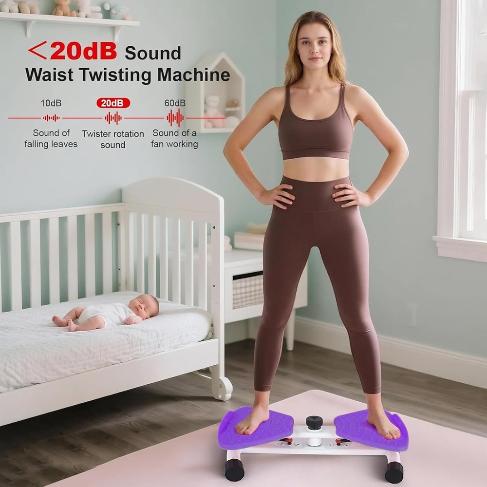 Adjustable Waist Twisting Machine with 300lb Capacity for Core Exercise