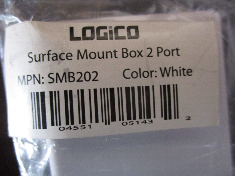 2-PORT SURFACE MOUNTING BOX WHITE LOGICO SMB202