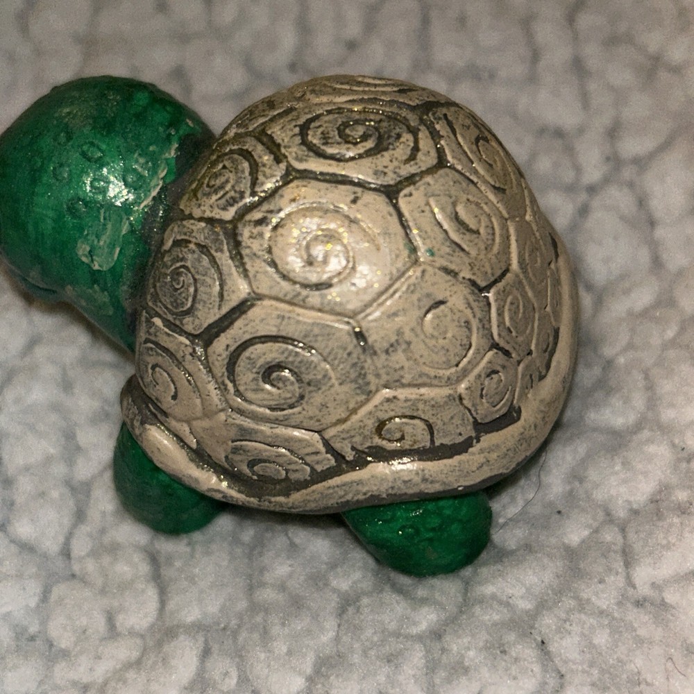 2.5” Hand Painted Mini Turtle Figurine