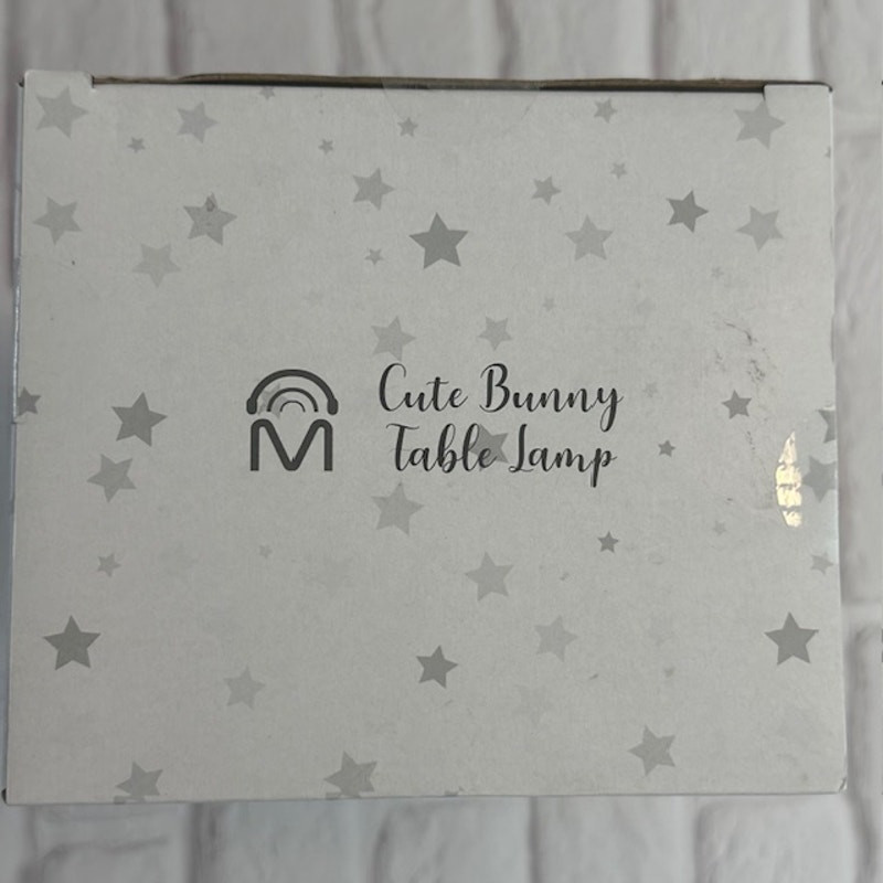 Blue Cute Bunny Table Lamp Touch Tip 3 Modes