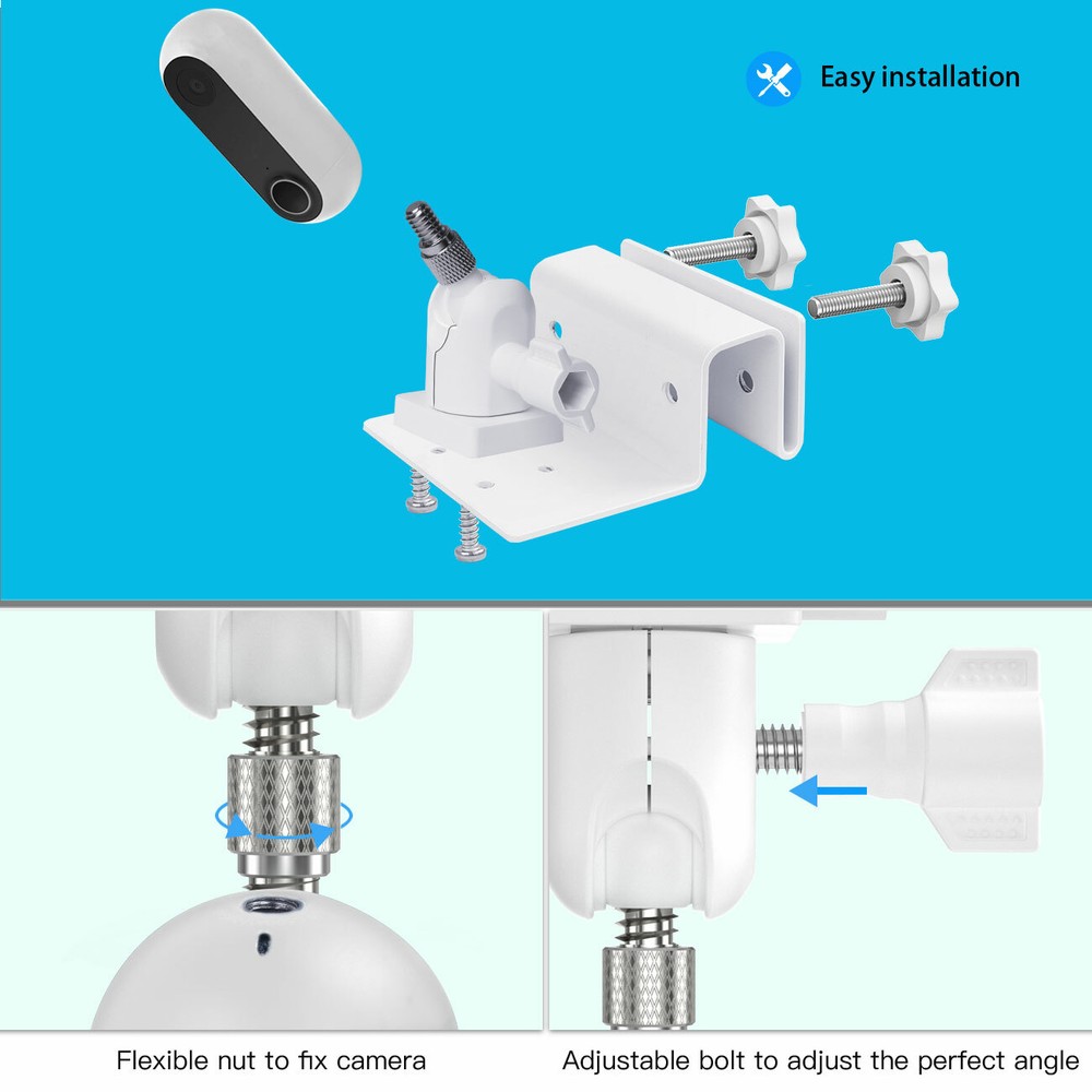 HOLACA Gutter Mount Bracket for CANARY: Flex Indoor Outdoor HD Security Camera