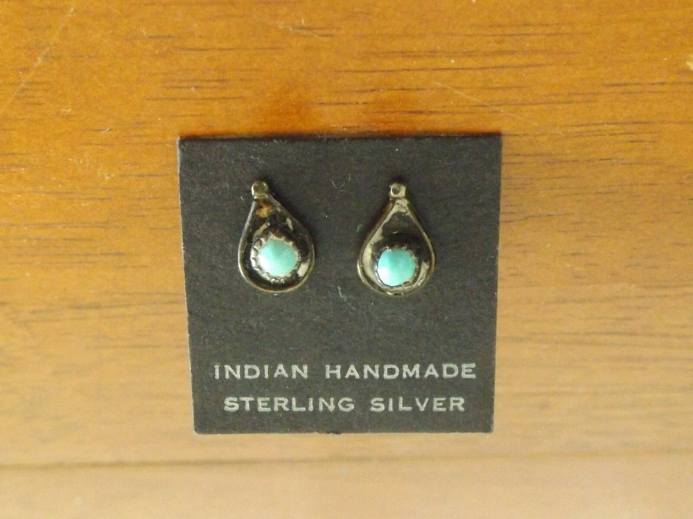 Indian handmade sterling silver earrings