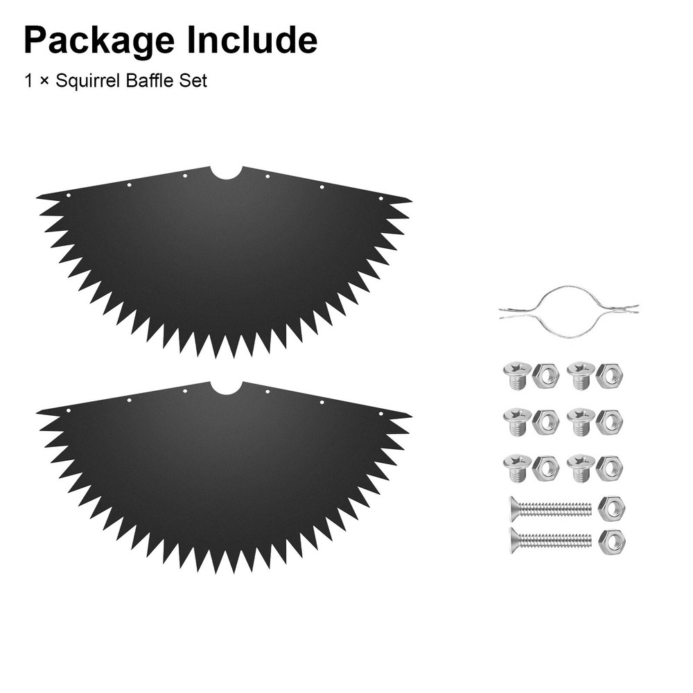 Around-wrap Squirrel Baffles 18'' Bird Feeder Squirrel Proof Baffle