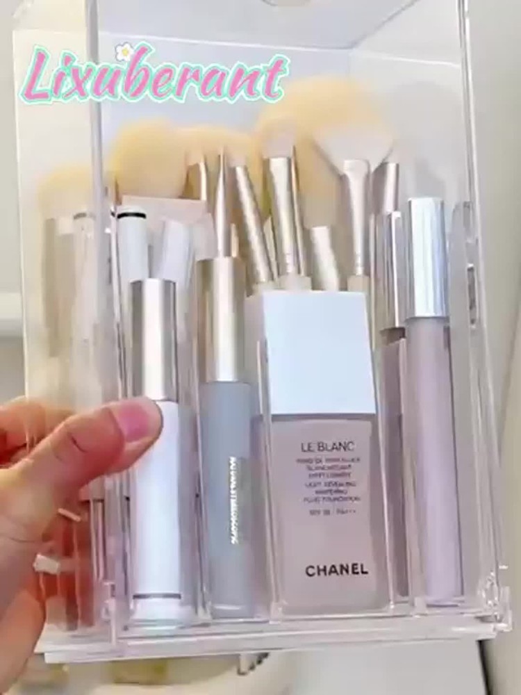 Adjustable Acrylic Makeup Brush Holder