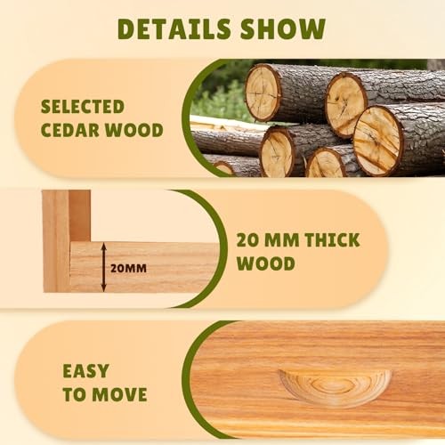 10-Frame Bee Hive Complete Beehive Kit Beeswax Coated Beehive Include Frames