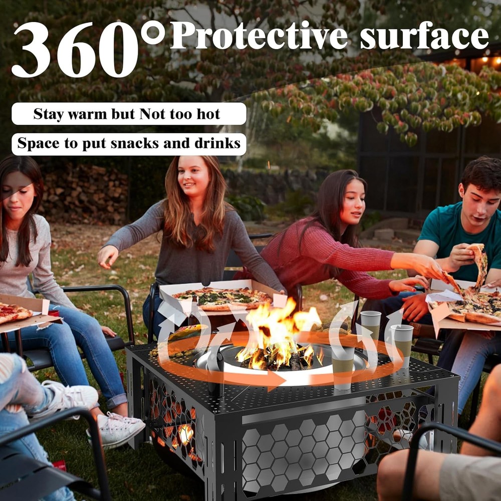 Fire Pit Surround Table for Solo Stove Mesa