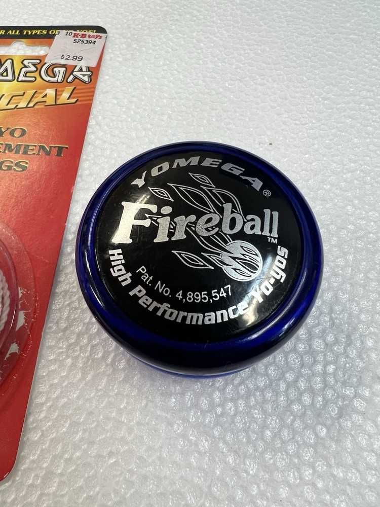 Vintage Yomega Yo-Yo Corp Fireball High Performance Blue REPLACEMENT STRING NOS