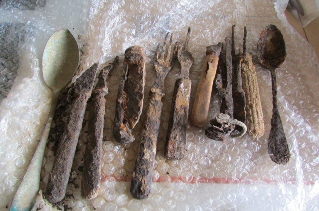 Group WW1 British Relics Dug Somme