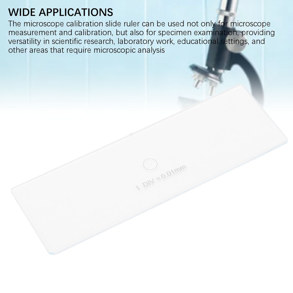 0.01mm Dot Crosshair Microscope Camera Slide Multifunction Plate Reticle