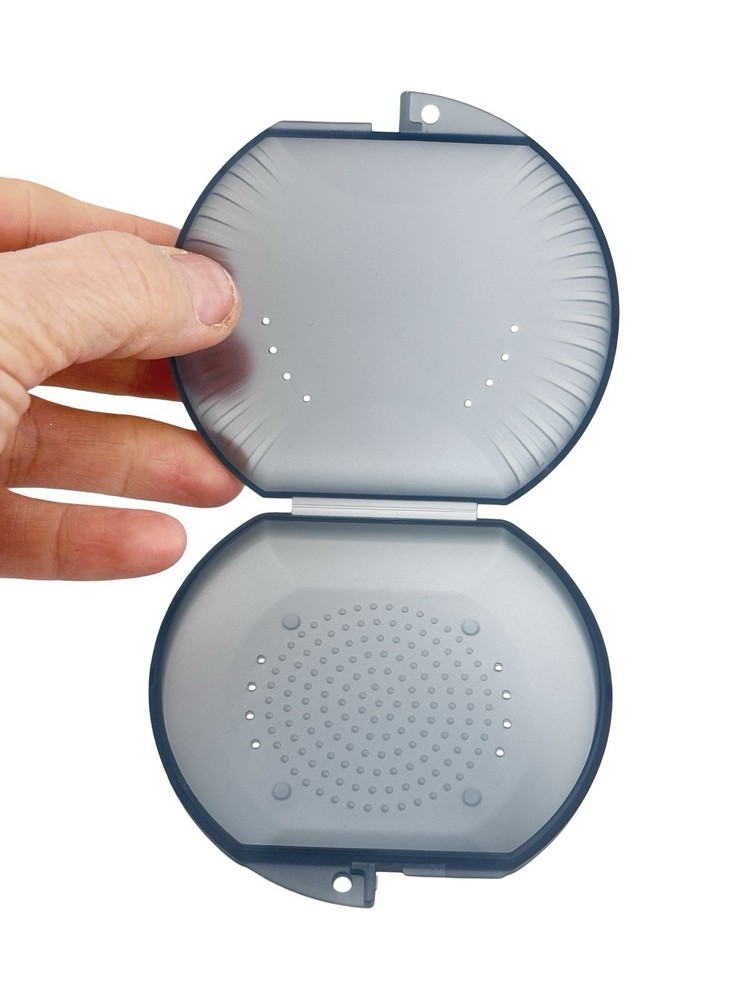 Aligner Retainer Case Braces Storage Orthodontic Box Gray