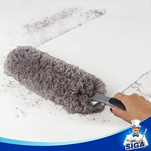 Lint Free Microfiber Duster, Washable Duster for Household One Size Gray