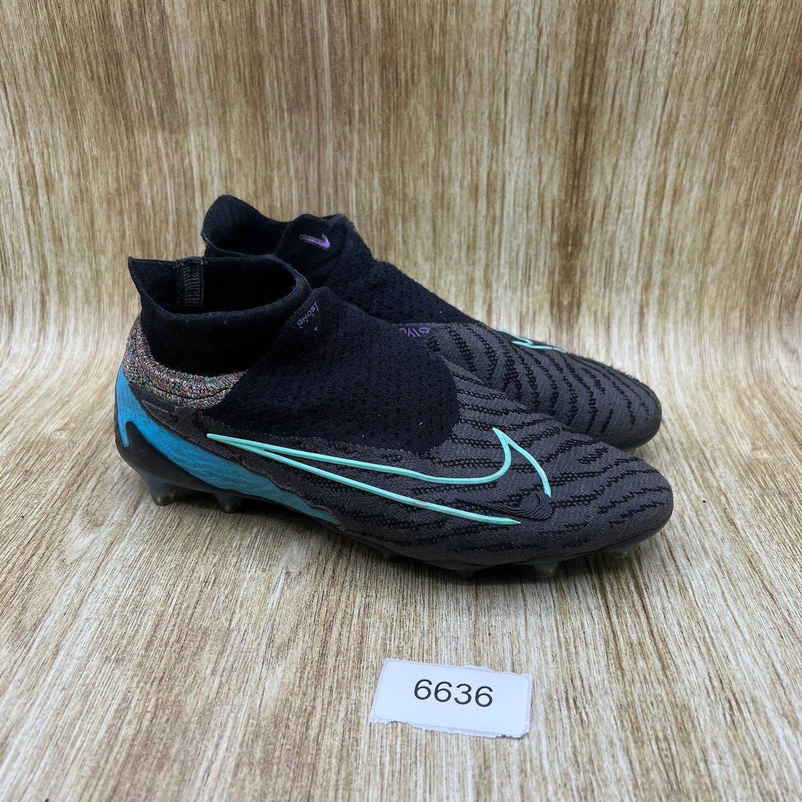 Nike Phantom GX Elite DF AG "NBY" Men's 6 Women's 7.5 Black Cleats DX5266-900