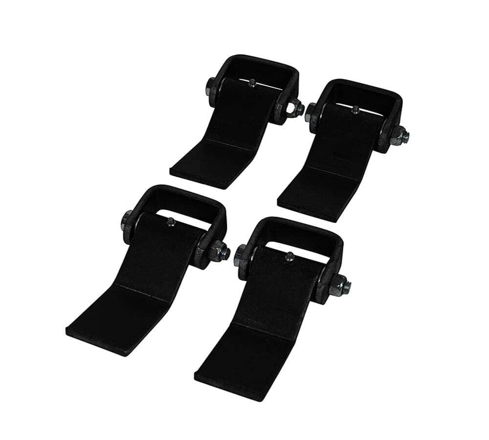 (4 Pack) Black Strap Style Long Leaf Steel Weld On Dump Trailer Door Hinge