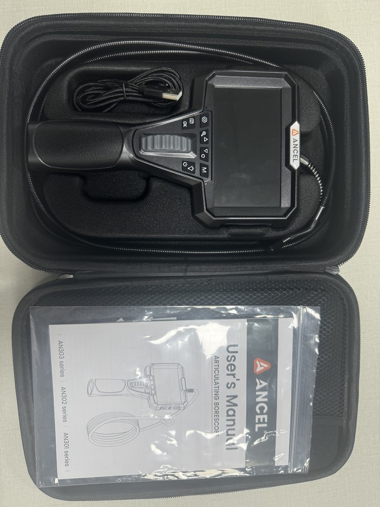 ANCEL AN302 Two Way Control Articulating Borescope With Dual Camera 6 5MM