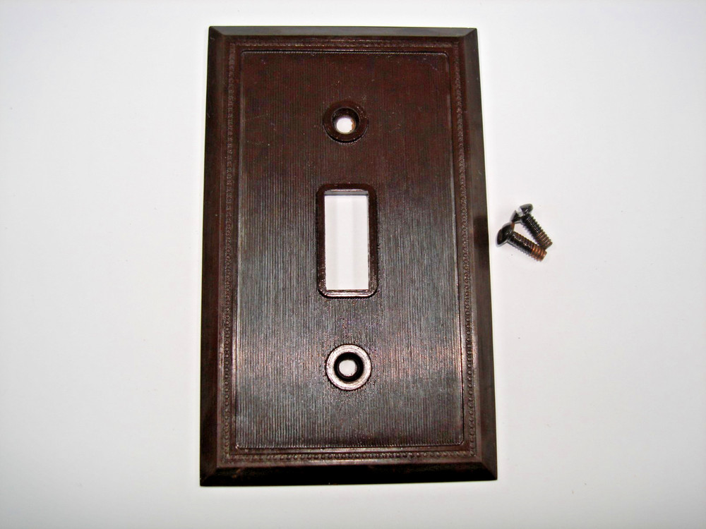 Vintage Brown Eagle Switch Plate Uniline