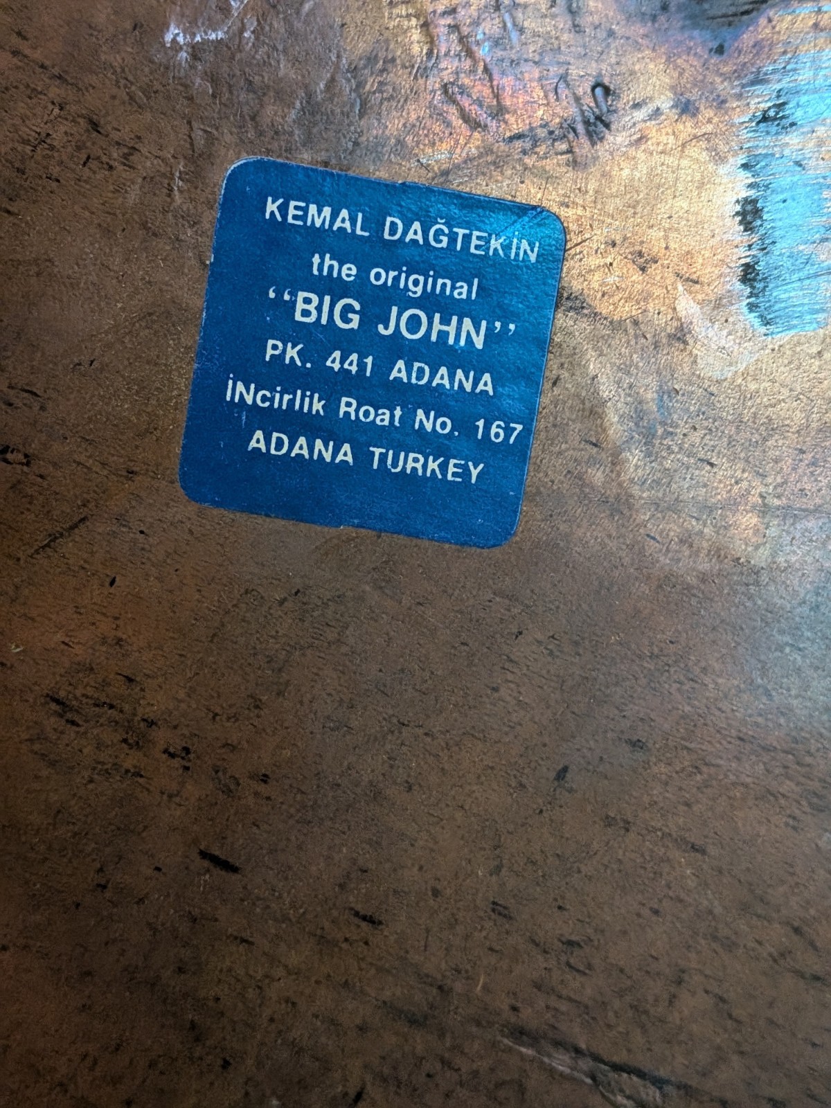 Vintage USAF Communications Command Plaque Incirlik AB Turkey Copper Wall Art