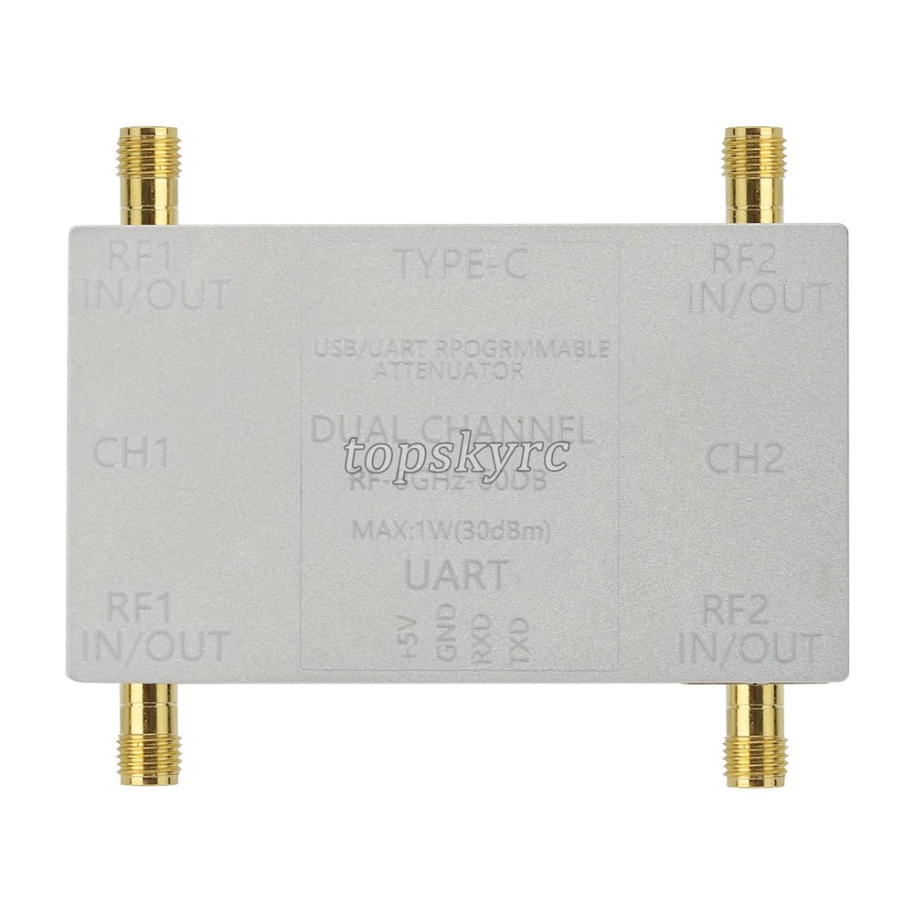 Dual Channel 10kHz-8G RF Attenuator 60dB + Offline Main Controller + TTL Cable