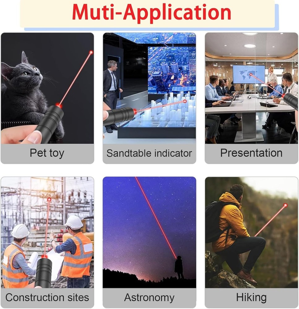 MEUSNO Lazer Pointer, Red Laser Pointer High Power Cat Laser Pointer Toy Red Hig
